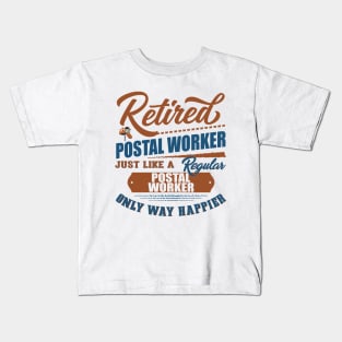 Retired Postal Worker Kids T-Shirt